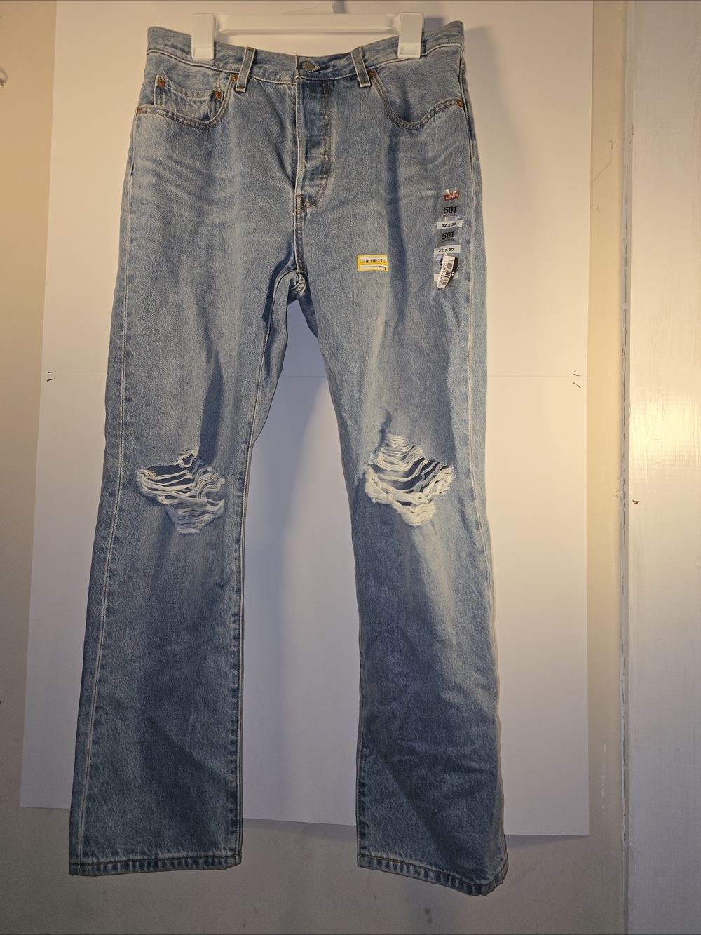 Levi's 501 Light Blue Denim Jeans